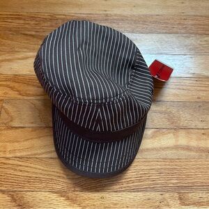 Converse Brown and White Striped Cap